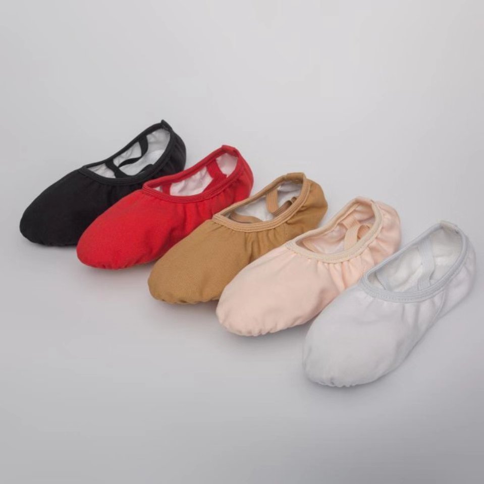 factory outlet high quality ballet shoes canvas satin dance shoes custom LOGO