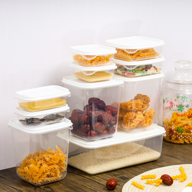 10Pcs BPA Free Multipurpose Dishwasher Microwave Safe Crisper Fridge Food Storage Container Set Kitchen Accessories