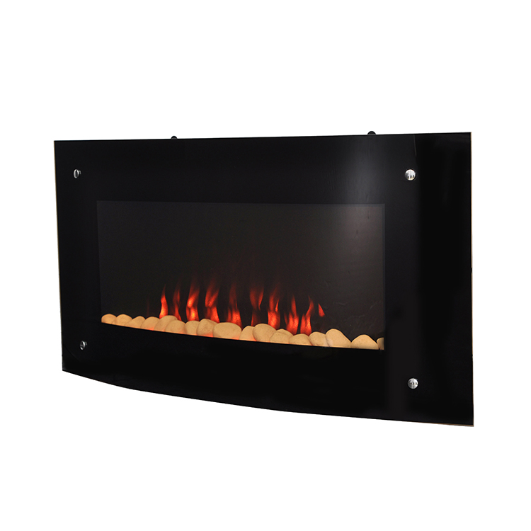 Mantel Flame Feature Decorative Blue And Yellow Electric Fireplace