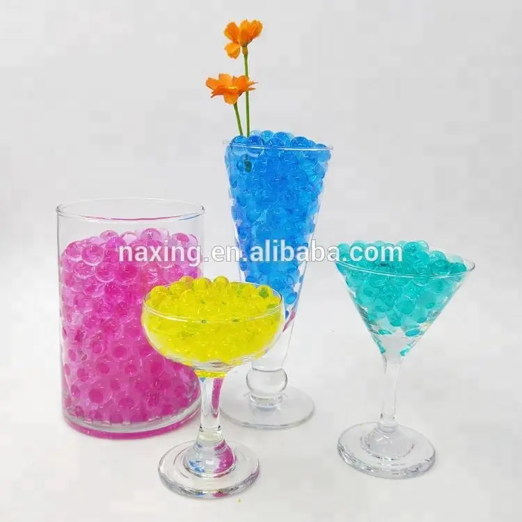 Amazon Best Seller Water Absorbing Polymer Balls Water Beads Magic Absorption Beads For Glass Vase Decoration