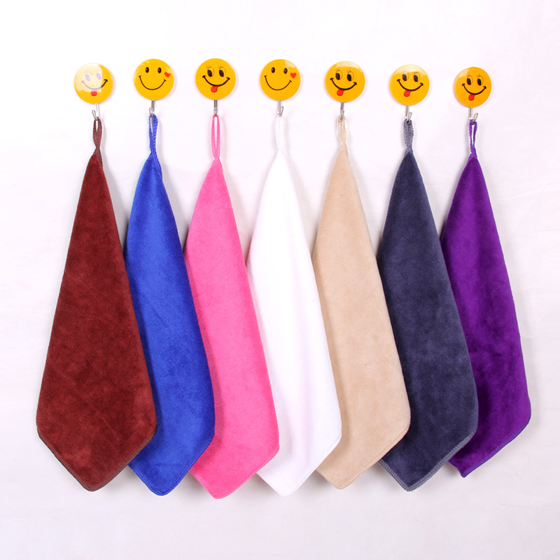 Wholesale Custom Square Microfiber Hand Towel Durable Towel Dry Hand Kitchen Towel