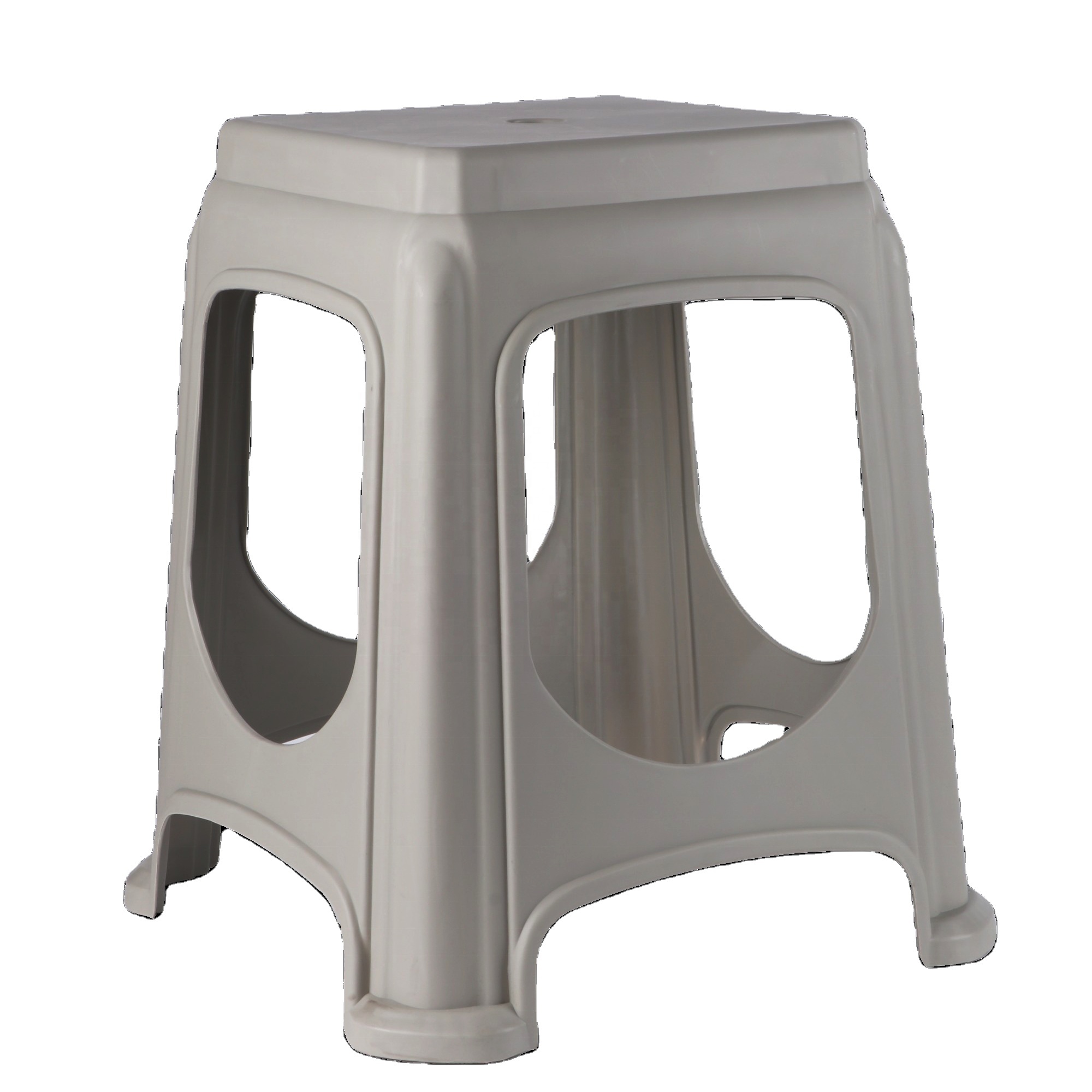 New Arrival Stable Non-slip Silicone Stackable Stool Chair Comfortable Surface Stool Plastic