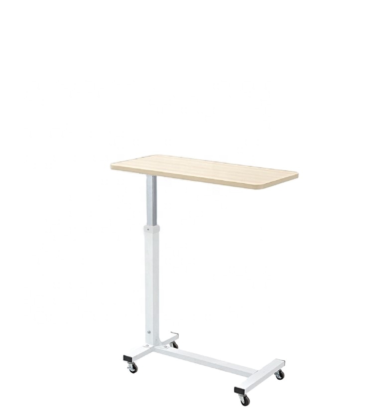 Multifunctional ABS plastic Mobile Patient bedside Dining Table For hospital bed dining table