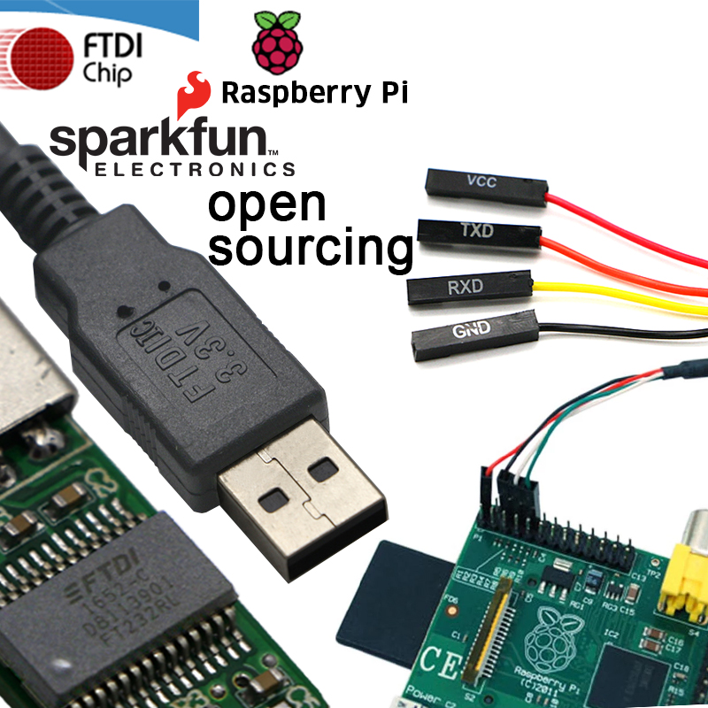 Пользовательский FTDI FT232RL PL2303 CP2102 USB для TTL Uart 5 в 3,3 в RS232 последовательный адаптер, кабель программирования, 6-контактный отладочный, для Arduino RPi