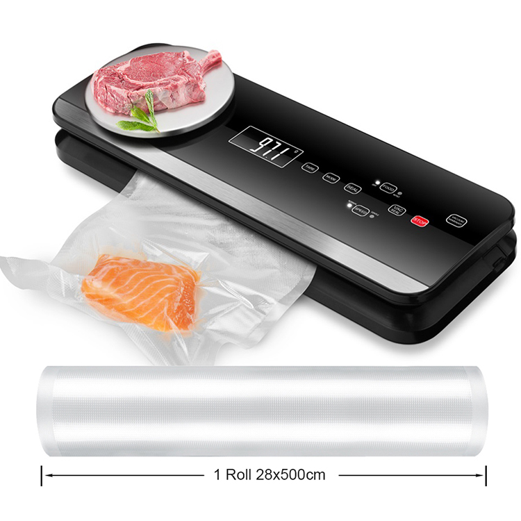 Household Plastic Bag Portable Fully Automatic Food Vacuum Sealer with Digital Scale