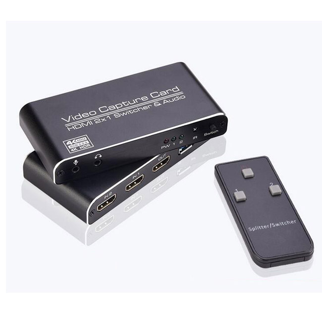 Vision 2xHDMI вход USB3.0 выход видеозахвата поддержка 4K @ 60 Гц