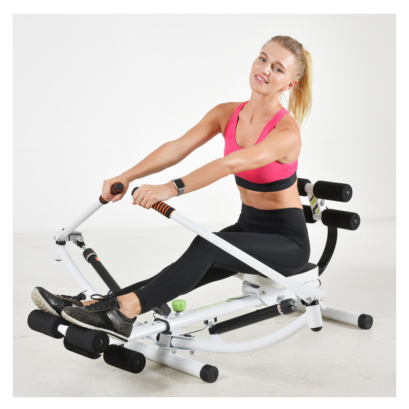 Цена по прейскуранту завода полная гребная машина Rower LCD монитор брюшной грудной руки тело крытый фитнес тренировка потеря живота вес