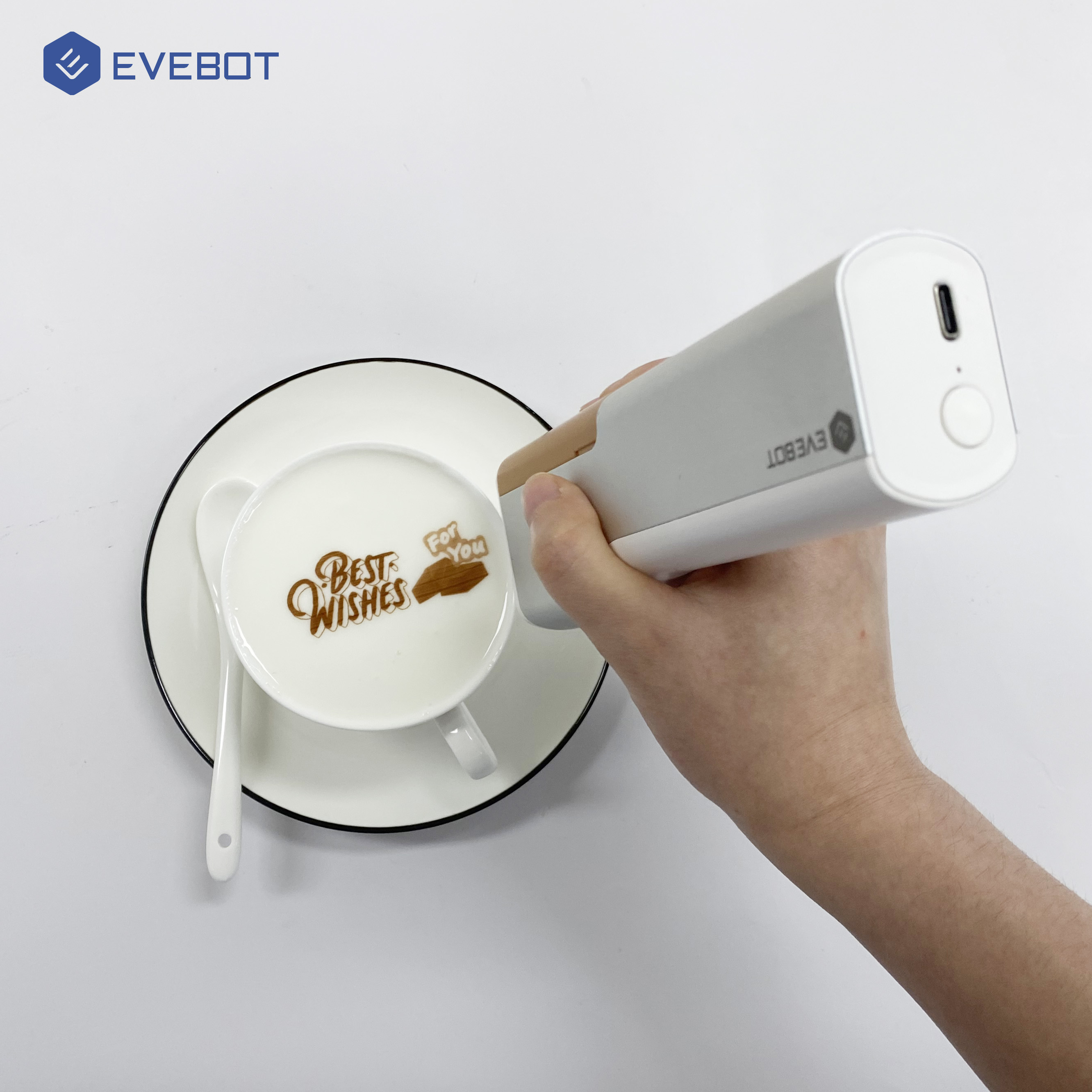 EVEBOT DIY ручной струйный принтер для еды кофе тортов и пирожных Макарон съедобный портативный принтер ручка пищевая печатная машина
