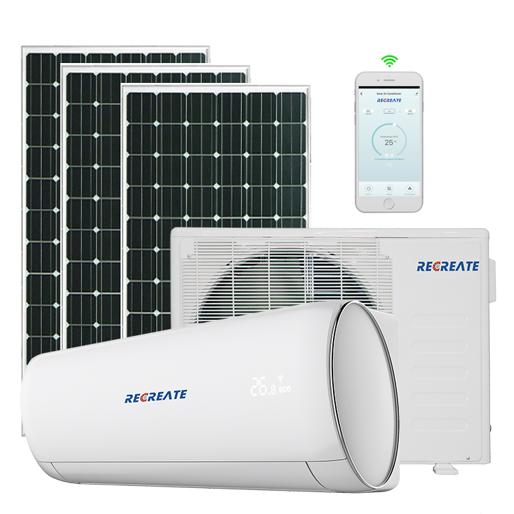 Dc солнечный кондиционер Настенный Сплит 12000btu 1.5hp/1ton Aire Acondicionado солнечный кондиционер инвертор центральный