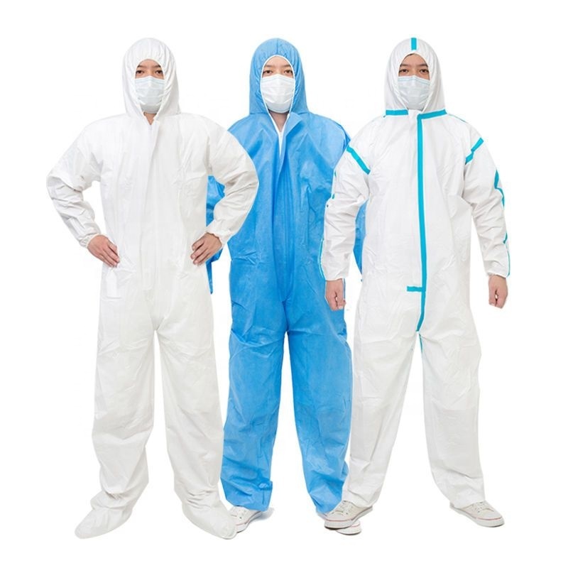 Disposable Anti Dust Oil Epidemic Antibacterial Plastic Closures Isolation Safety Suit Protective Clothing Dust-proof Coveralls