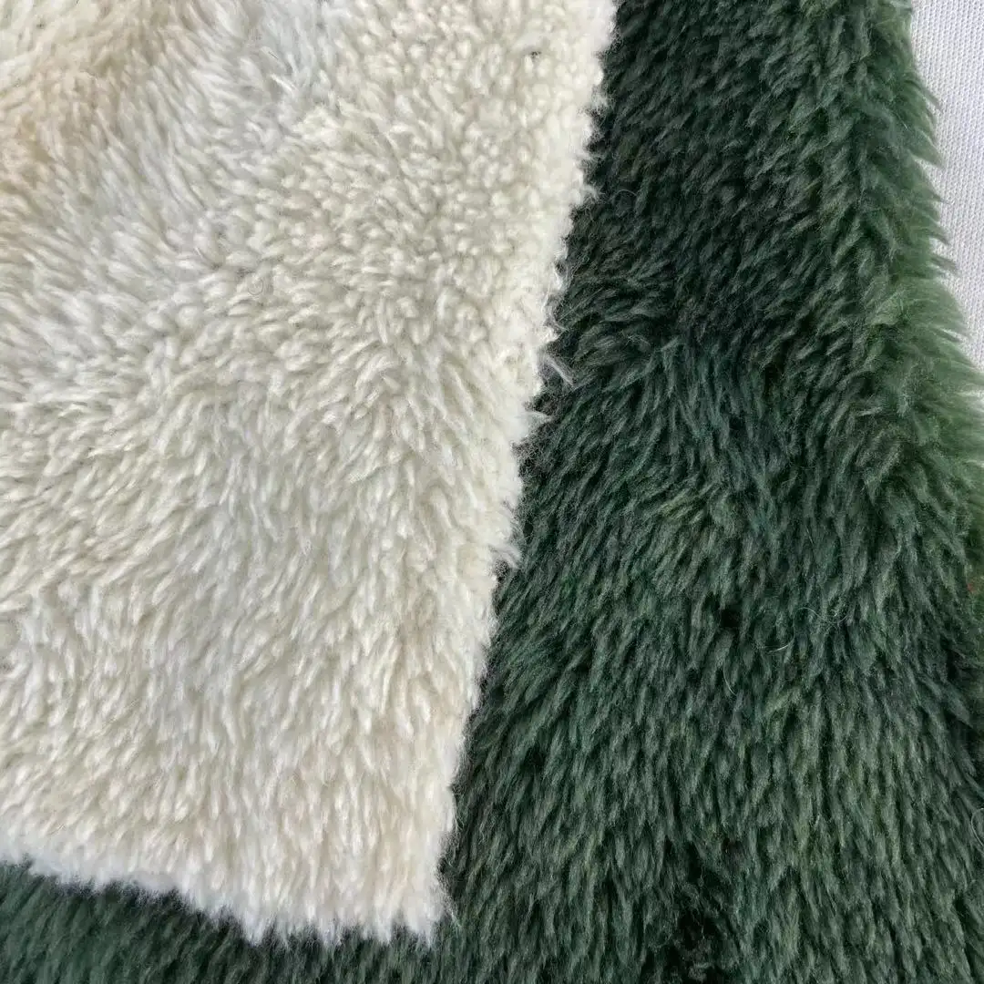 wholesale best price OEM 100% polyester polar sherpa fleece for loungewear coat