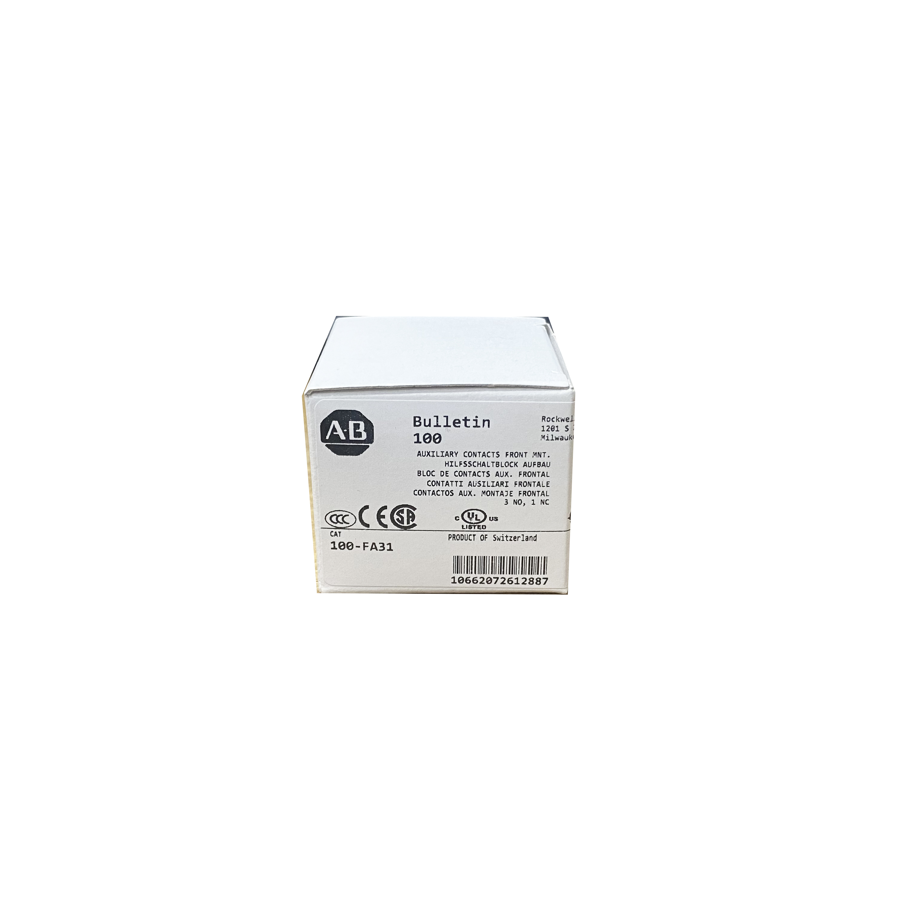 Совершенно новое и оригинальное реле 100-FA22 Allen Bradley