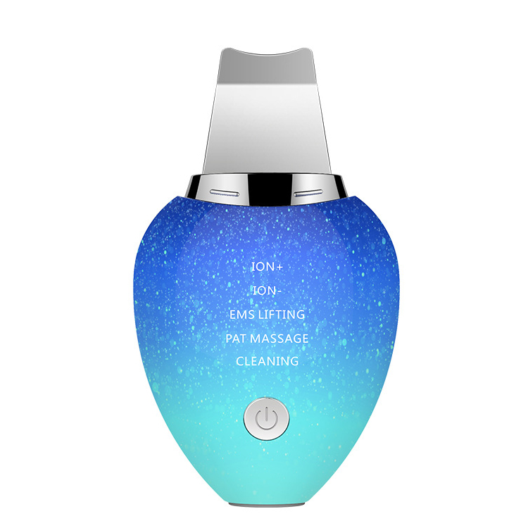 Anti Aging Ultrasonic Ion Vibration Skin Scrubber Deeply Facial Dead Skin Peeling Beauty Device