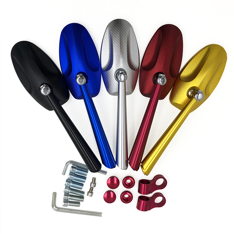 Factory wholesale Rearview CNC process side mirror Fit View Motorcycle rearview mirror