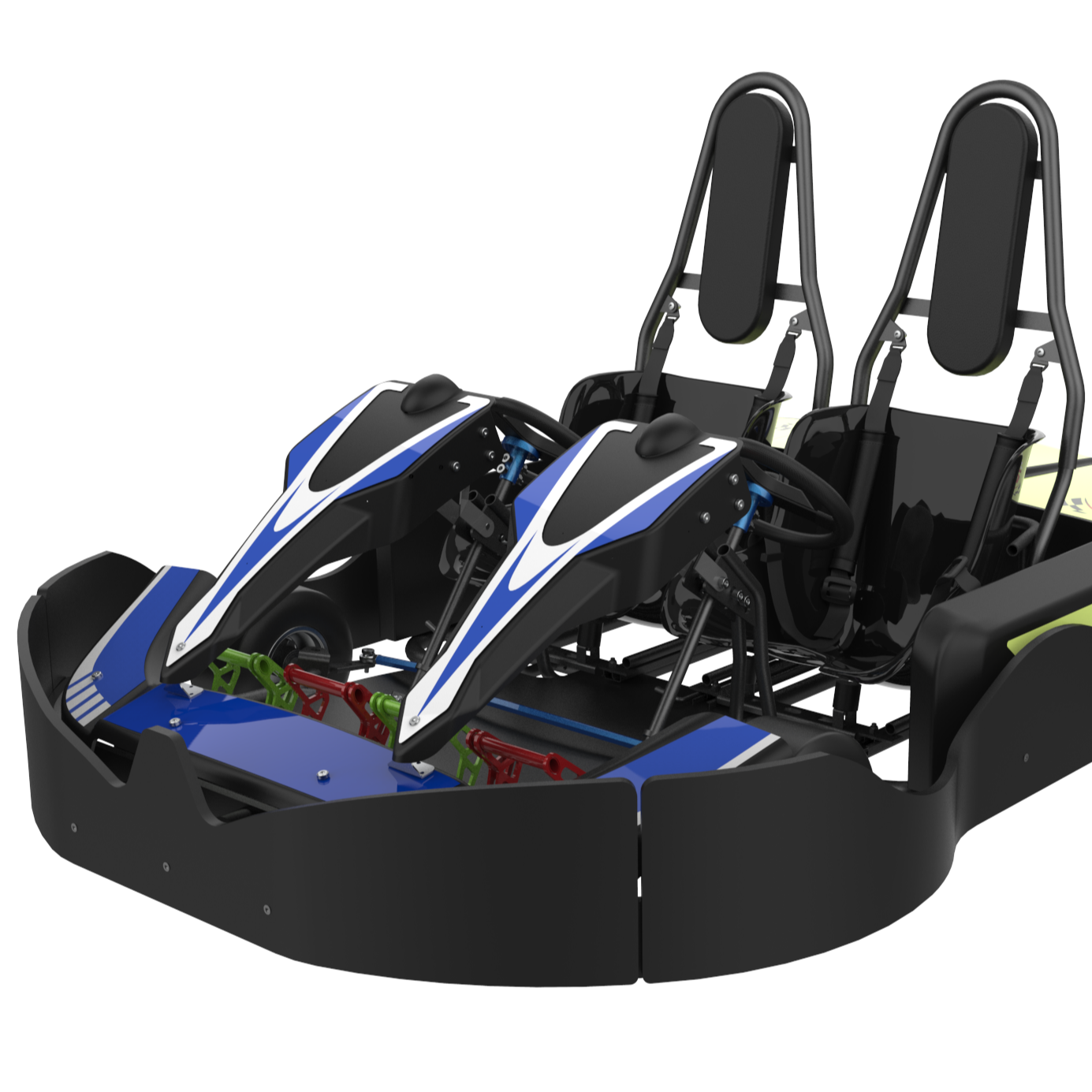 Double Chair Karting Car Prices Two Seats Adult Go Kart With Kids 2 Seater Go Kart