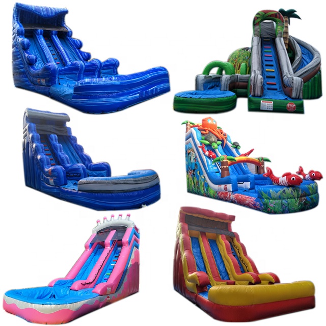 Factory Price High Quality Customized Inflatable Slides and Inflatable Water Slide Or Dry Slide With Swimming Pool For Sale
