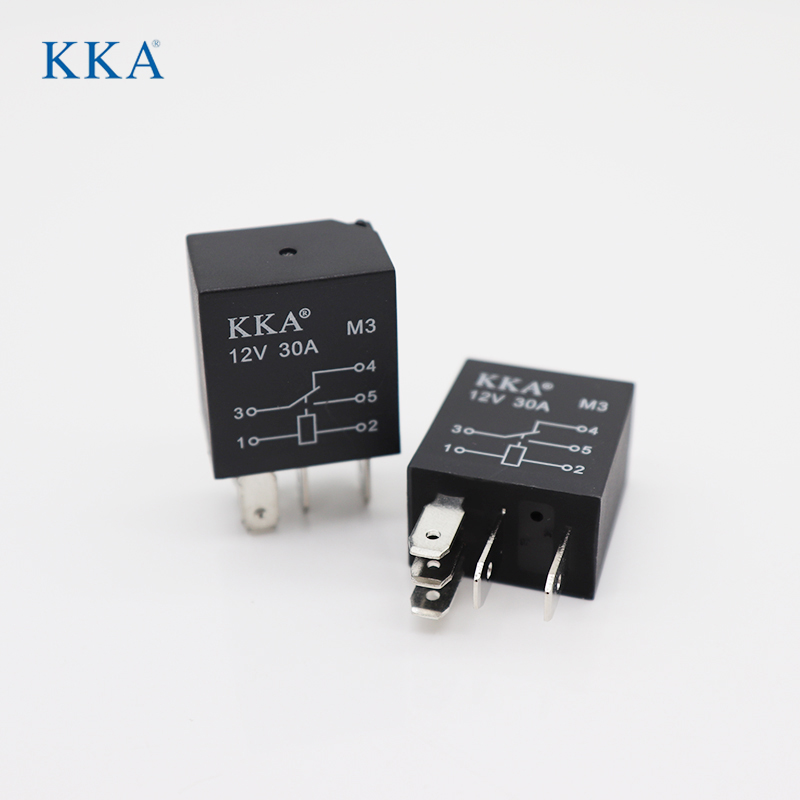 KKA-M3 30A Mini Automotive Relay 12V 4pin, Car Relay for car, motorcycle, boat