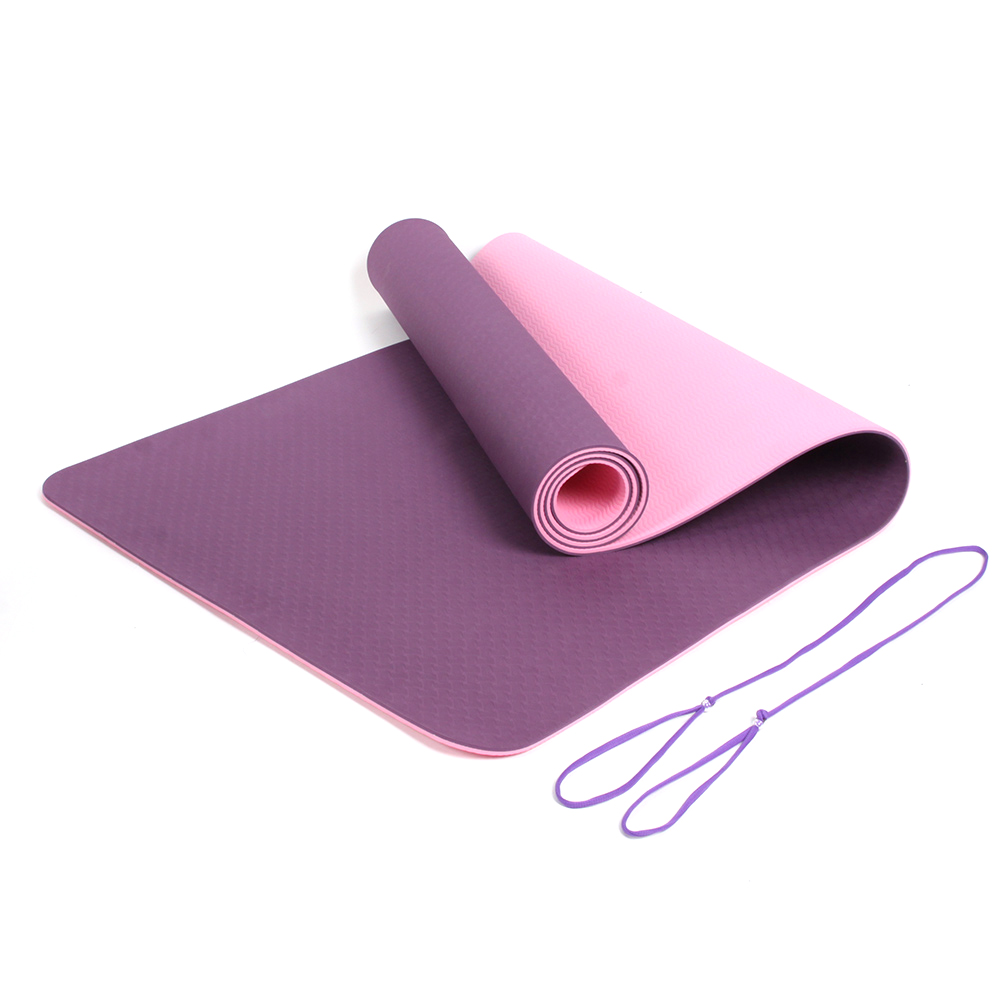 Factory mat eco friendly double color fitness equipment TPE yoga mat