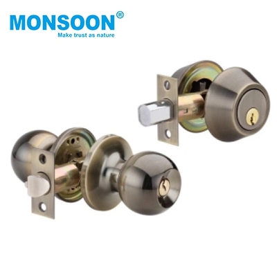 Easy Install Cylindrical Door Knob Lock Mortise Lock Cylinder High Security Knob Tubular Deadbolt Lock