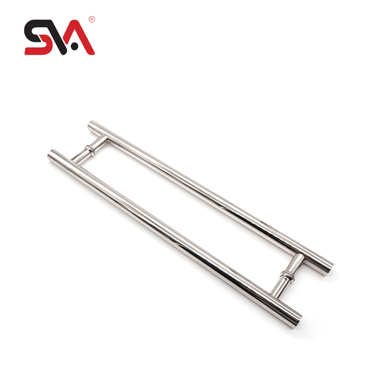 Двухсторонняя дверная ручка из закаленного стекла SVA-174K SS304, Размер 550*450 мм
