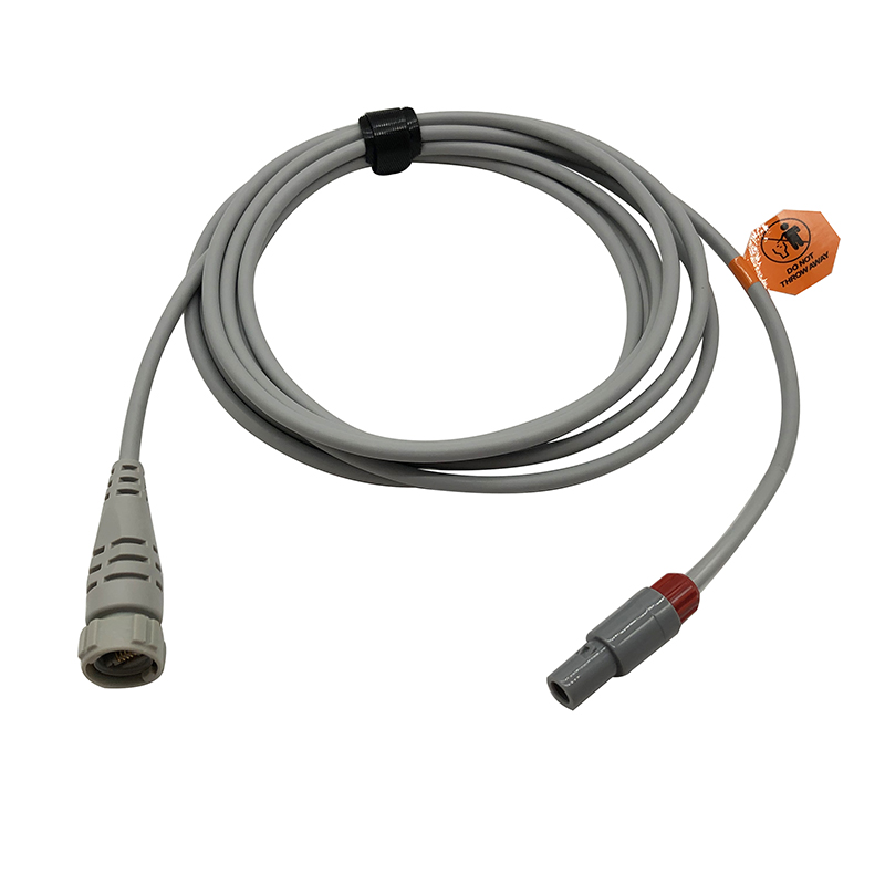 5-Pin Huanan Medical Compatible IBP adapter cable to Argon transducer