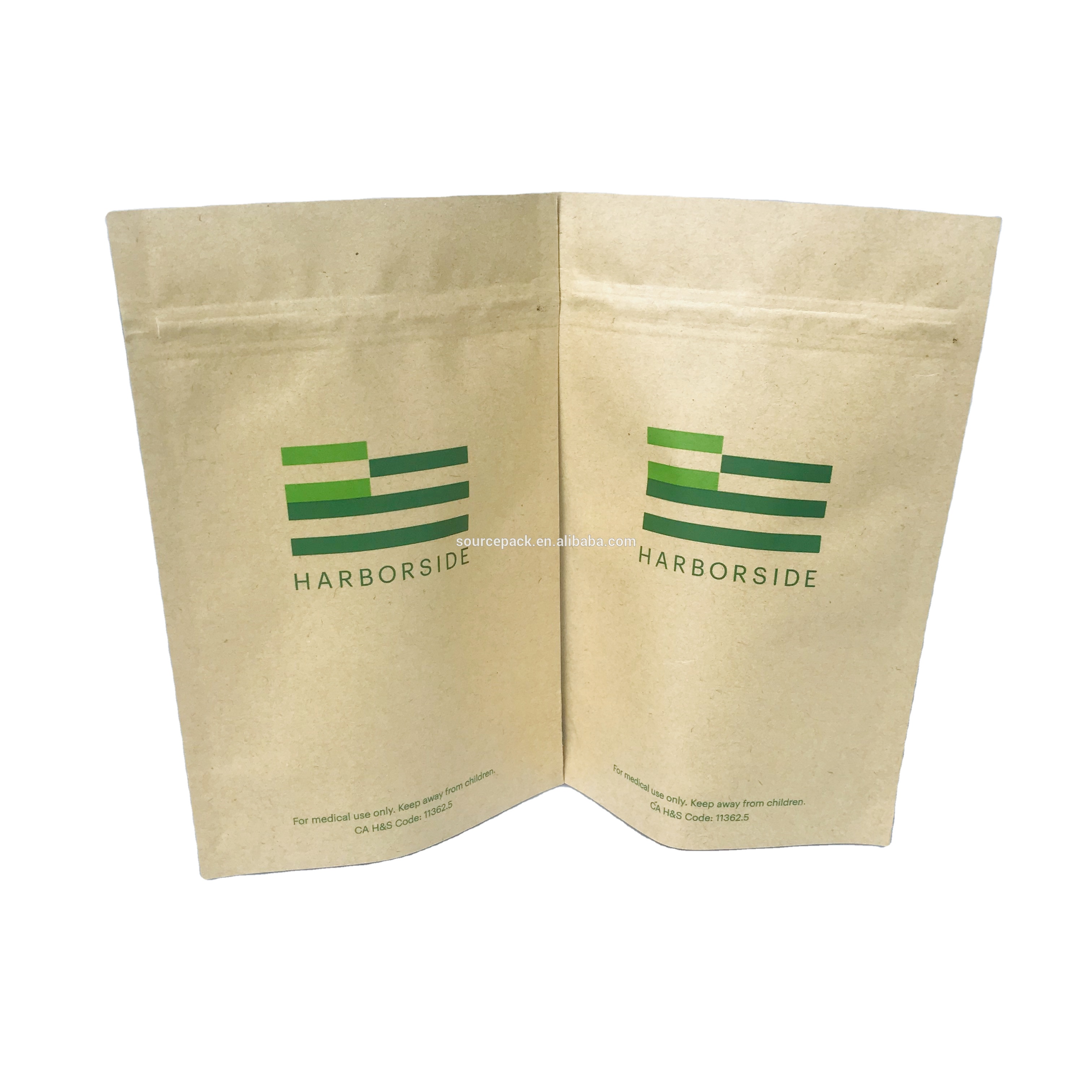 Compostable Stand Up Pouch Zip Top пользовательский Печатный биоразлагаемый пищевой Майларовый мешок