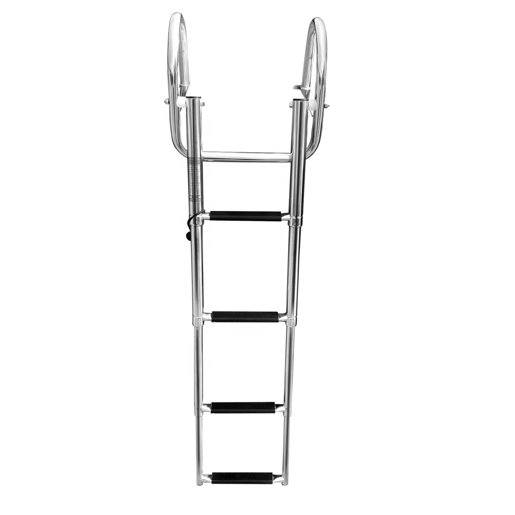 Transom Mounting Boat Ladder Marine Extension Ladder Telescopic Boarding Ladder