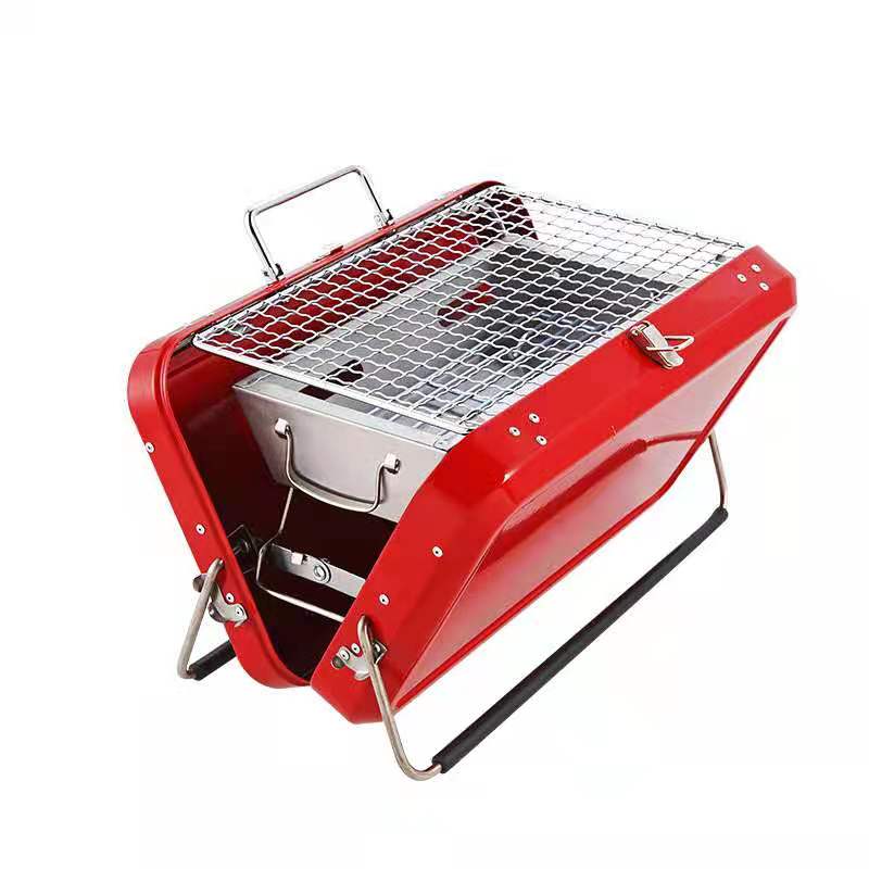 Outdoor Home Grill Stainless Steel Charcoal Stove Wood Stove Portable Folding Grill