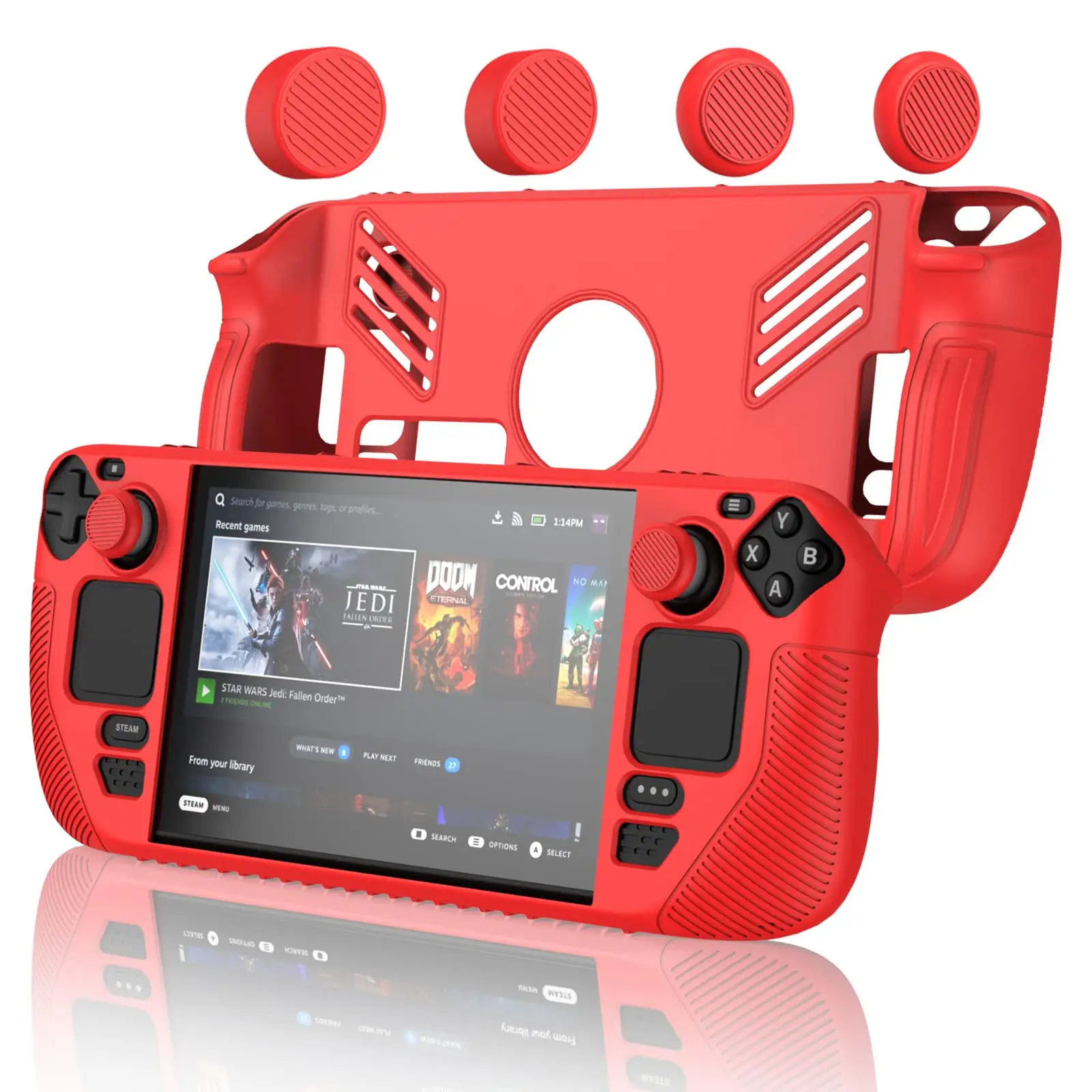 Amazon Hot Sale Shock Absorption Portable Soft Silicone Protective Case For Valve Steam Deck