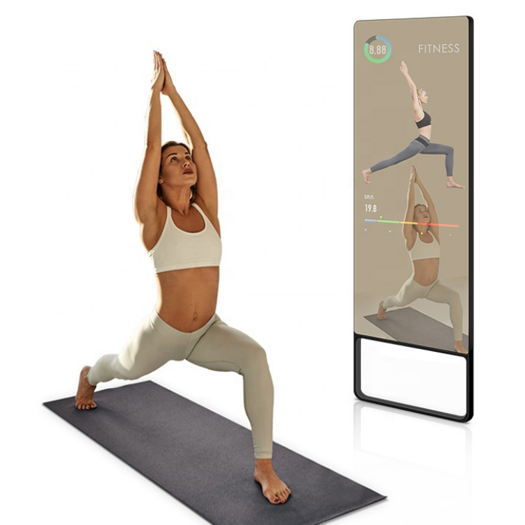 43 inch Interactive Fitness Mirror Smart Led Side Mirror Fit Fitness Smart Mirror