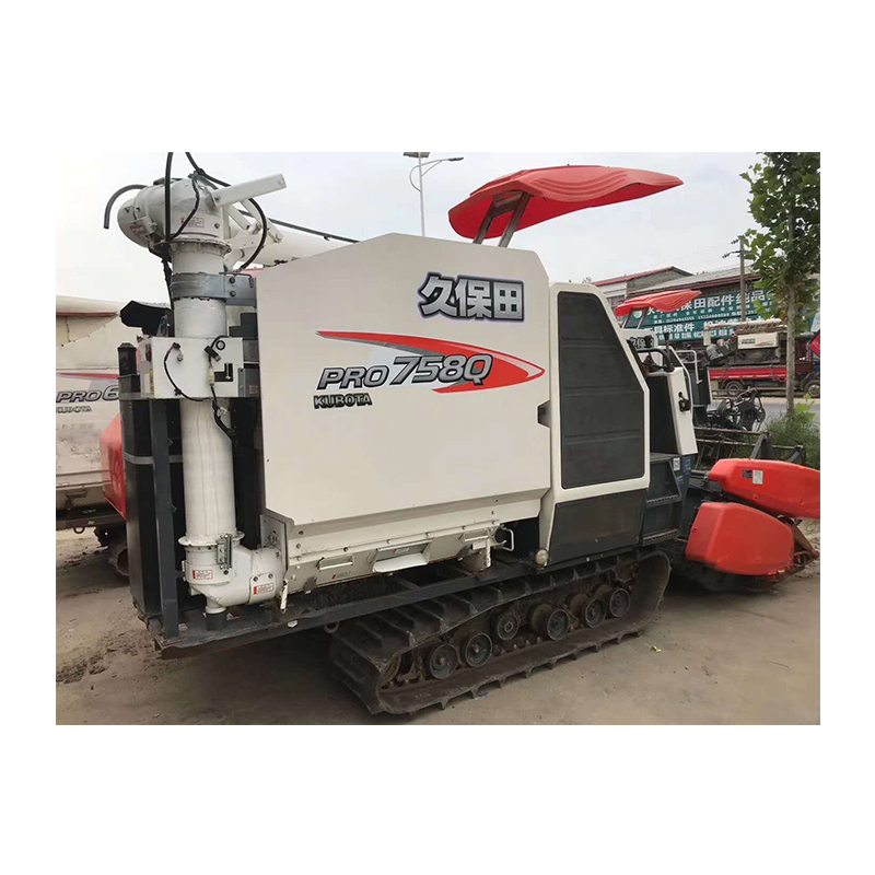 Новое поступление, автоматический б/у комбайн Kubota 758Q для пшеницы и риса