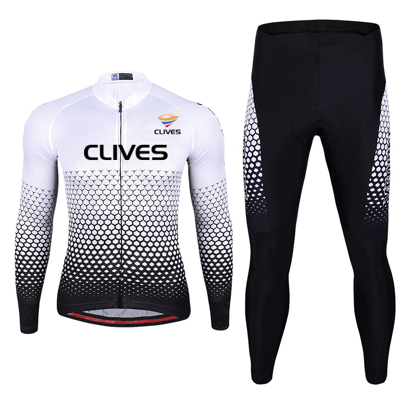 Professional Direct Manufacturer custom mens long sleeve cycle jersey cycling jersey set