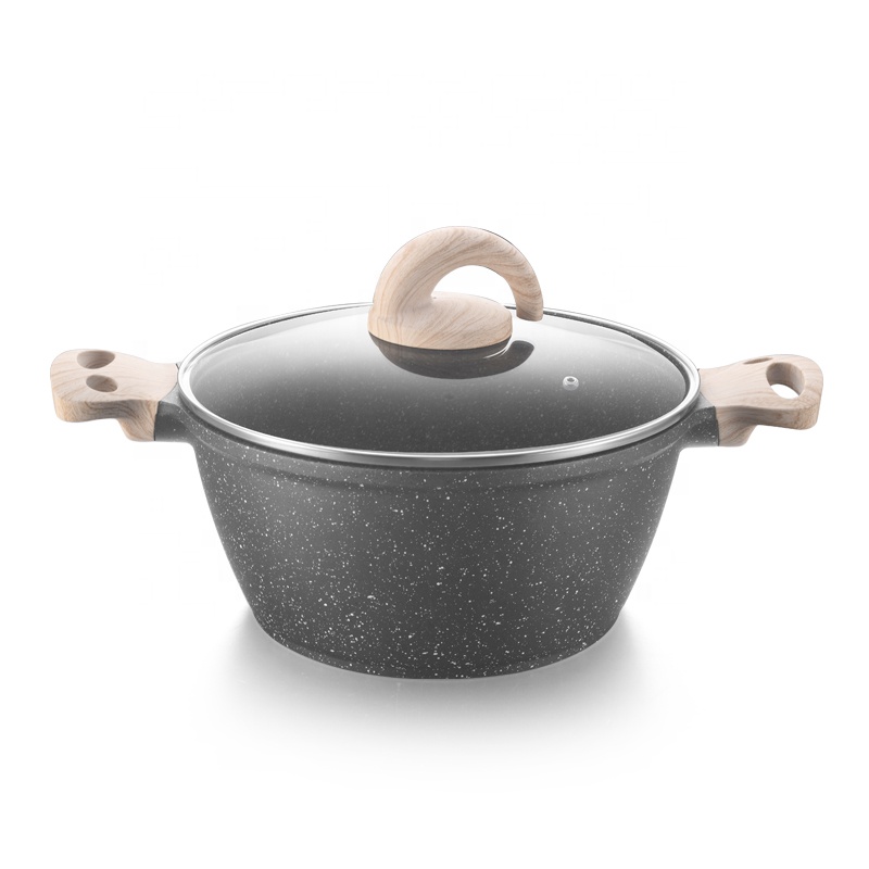 Yongkang Factory Best Selling Kitchen Items Cooking Pot Set Non-stick Cookware Bouillon and Soup Pots Porcelain For Cooking