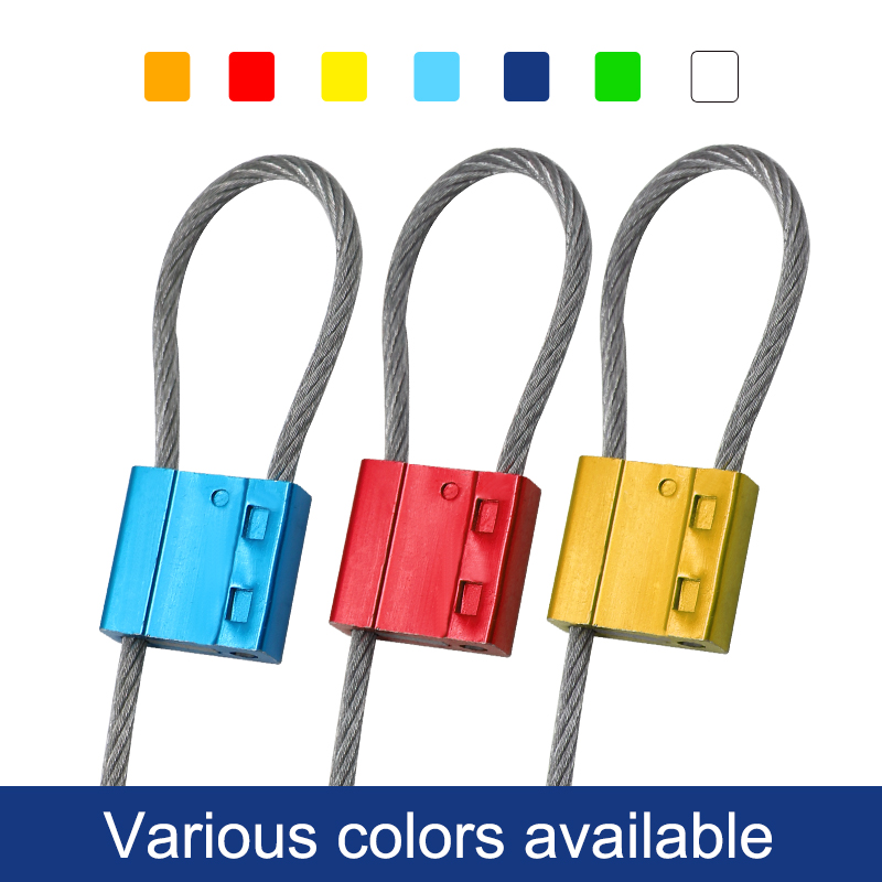 TX-CS103 Steel Security Cable Wire Seals Numbered Anti-Tamper Freight Containers Seals Security Metal cable Seal