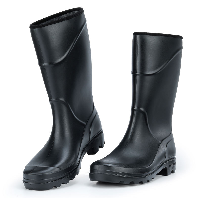 Waterproof Rain Boots For Fishing industrial construction work PVC rubber safety gumboots protective rain boots
