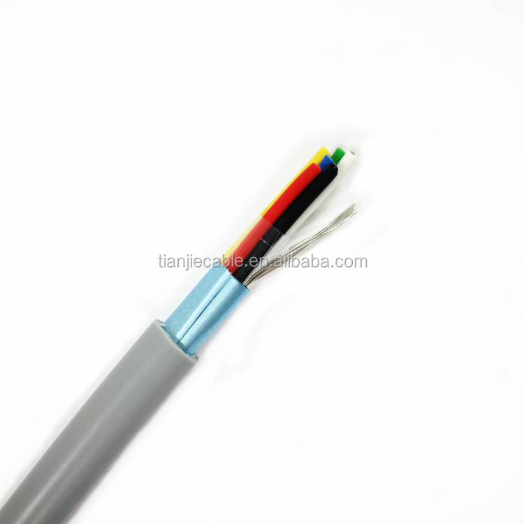 Кабели для сигнализации 18AWG, 2/4/6/8/10 жилы, многожильные медные мульти-проводники, экранированные, с ПВХ-оболочкой, кабели для охранной сигнализации