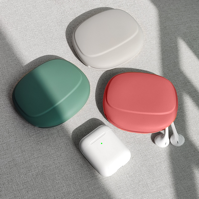 New Simple And Fashionable Earphone Data Cable Sorting Bag Silicone Earphone Portable Storage Box Earplug Protective Case
