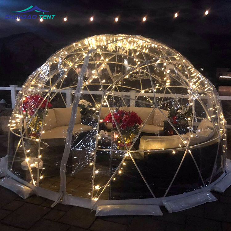 Igloo, прозрачная купольная палатка, наружный купол для ресторана