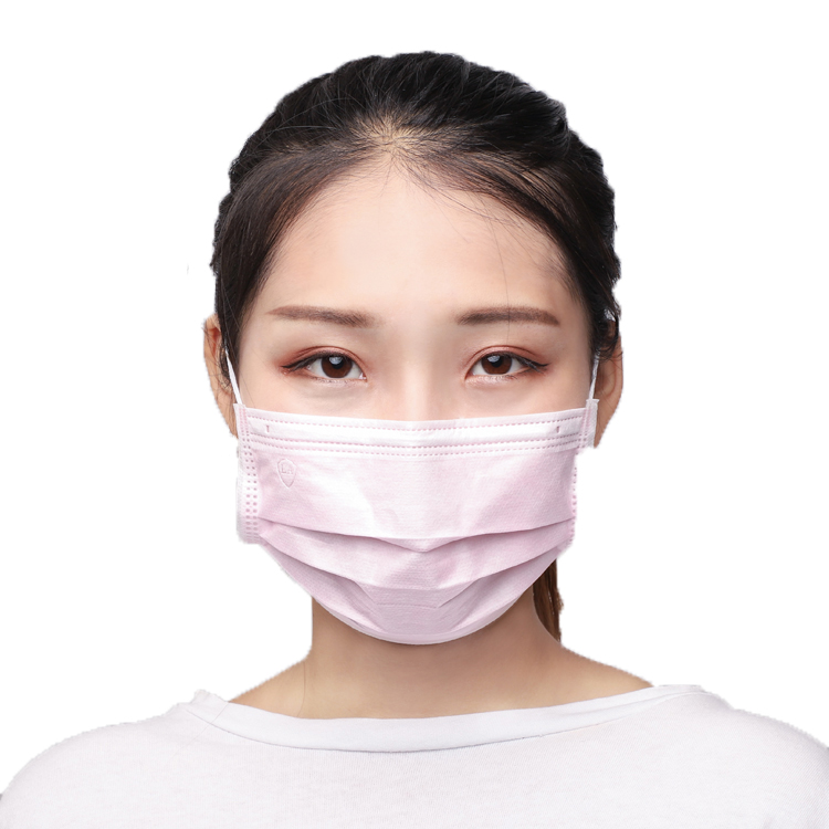MK Brand Custom disposal 3 Ply Layer masks Breathable pink black blue Disposable Face Mask