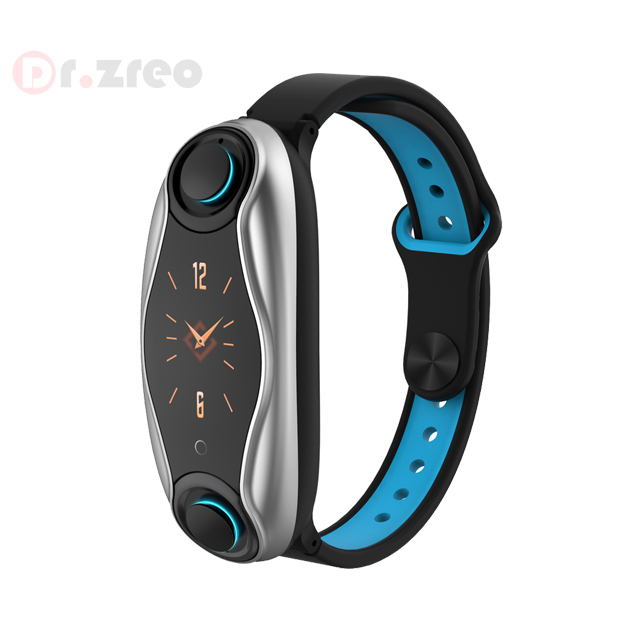Dr.zreo T90 фитнес-Браслет беспроводные Bluetooth наушники 2 в 1 BT 5,0 чип IP67 водонепроницаемые спортивные Смарт-часы