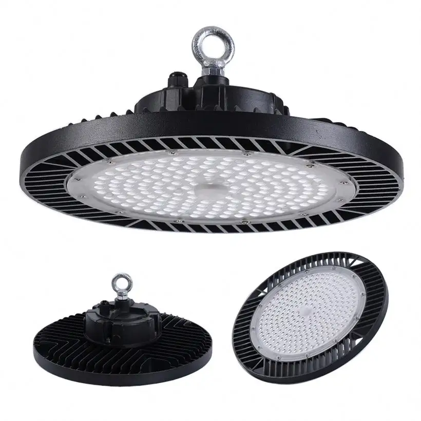Five Years Warranty OEM ODM Led High Bay Lights Price Shop Factory Warehouse UFO High Bay Light 100W 200W Led High Bay Light