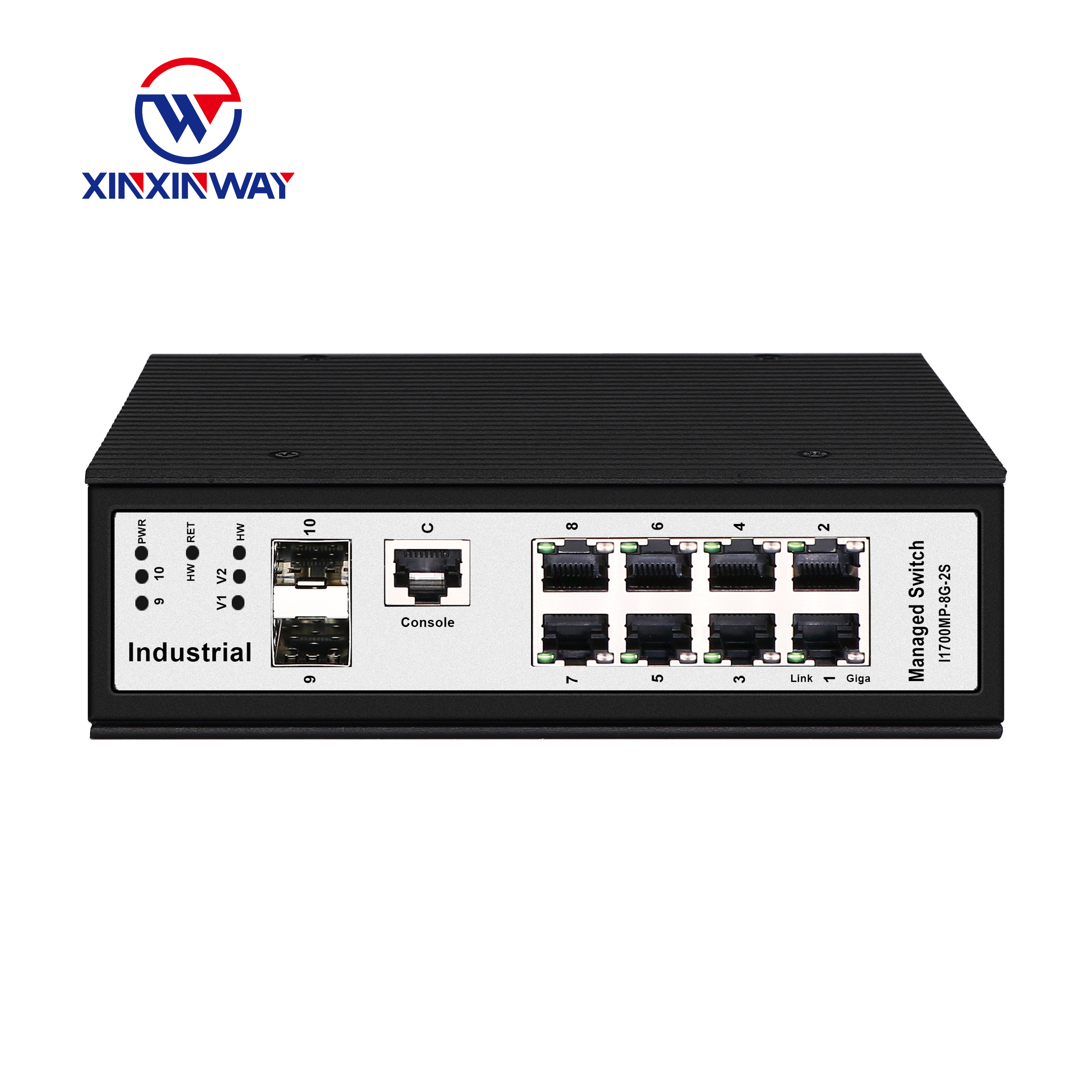 Промышленный Ethernet коммутатор 4 UTP POE порт в SFP конвертер din-рейка 10/100/1000 м POE Ethernet коммутатор 48 В ~ 57 в