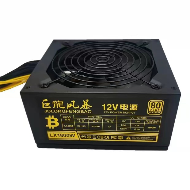 Высокое качество БП 2000w 1800w блок питания для GPU Поддержка 8 демонстрационные Типсы