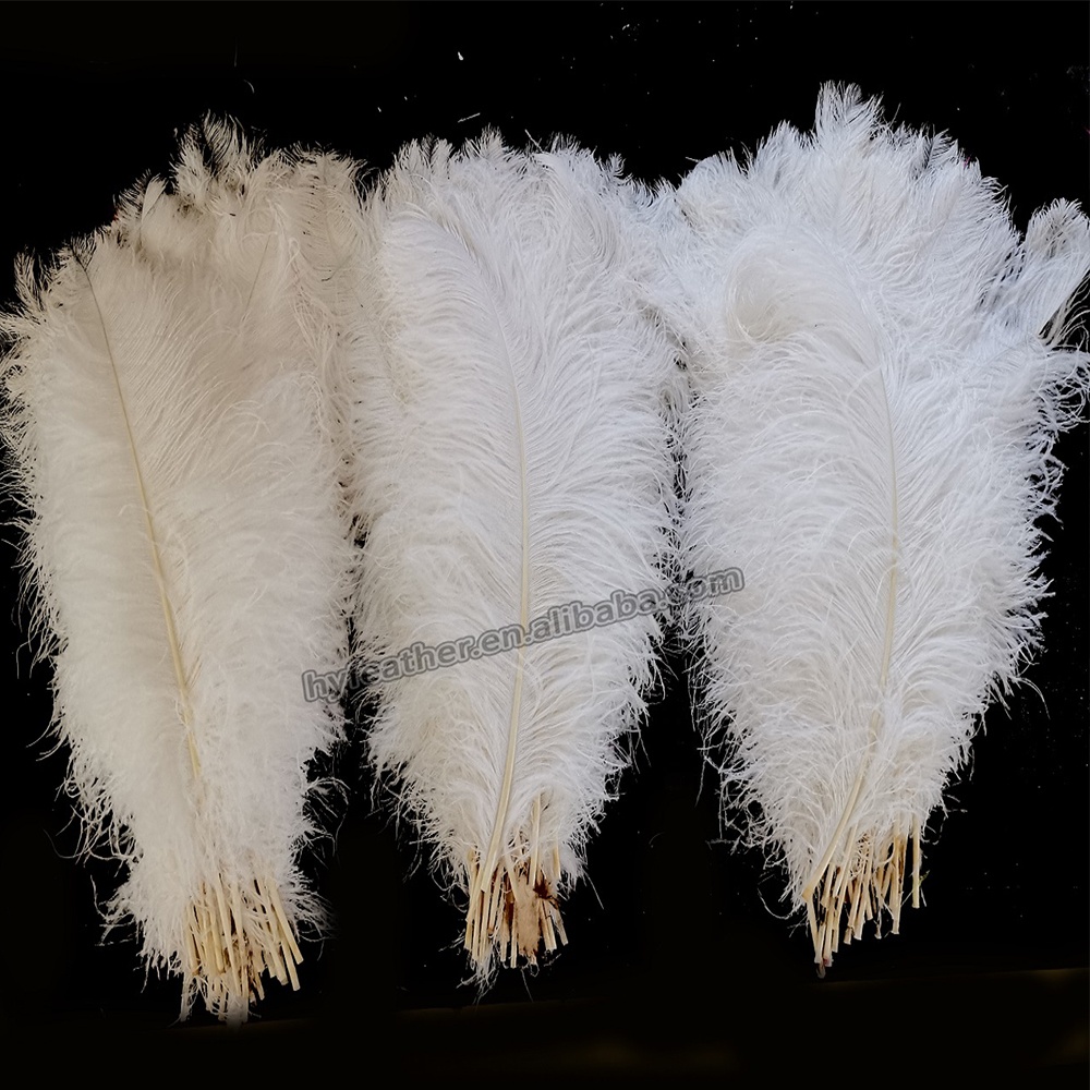 70-75cm DIY Craft Decor White Centerpiece Plume 70 cm Natural Ostrich Feathers For Party Carnival Wedding lamp Floral Vase decor