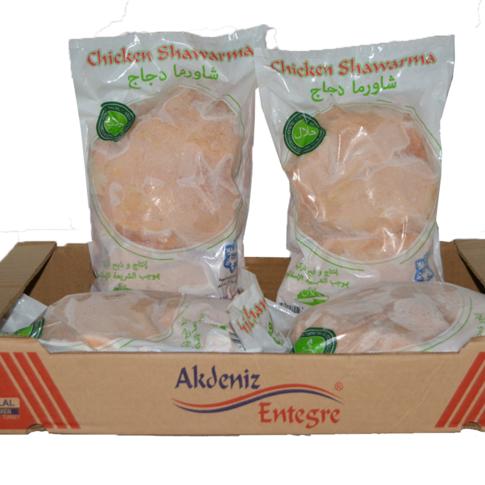 БЕСКОСТНОЕ машина замороженных продуктов без костей куриная шаурма Халяль 2,5 кг