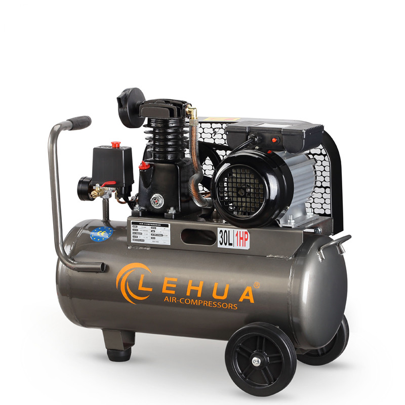 Смазочный поршневой воздушный компрессор 8bar 30L 1HP