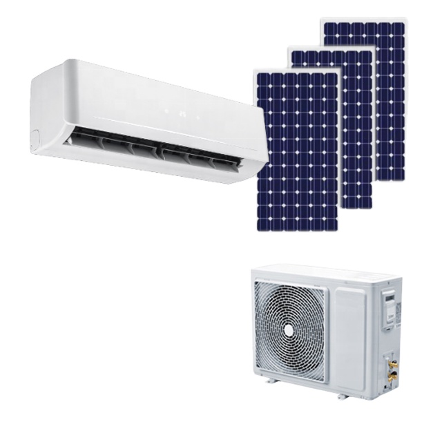 На французском языке к сети Гибридный 12000BTU 18000 BTU solaires prix climatiseur solaire prix солнечный кондиционер