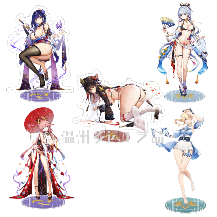 Игра Genshin ударная подставка фигурка из акрила Yelan Kuki Shinobu Kamisato Ayato Xiao Косплей модель пластина настольное украшение Поклонники подарок другу