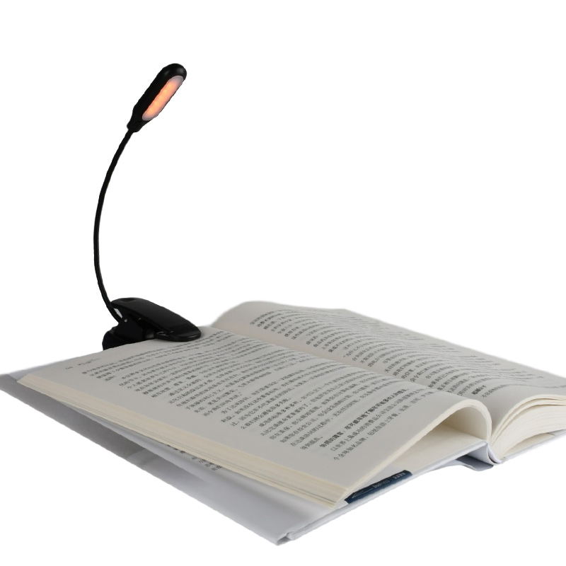 Usb Перезаряжаемый светодиодный ночник с зажимом для чтения книг, защитный глаз 3 режима складной маленький мини светодиодный свет для чтения книг