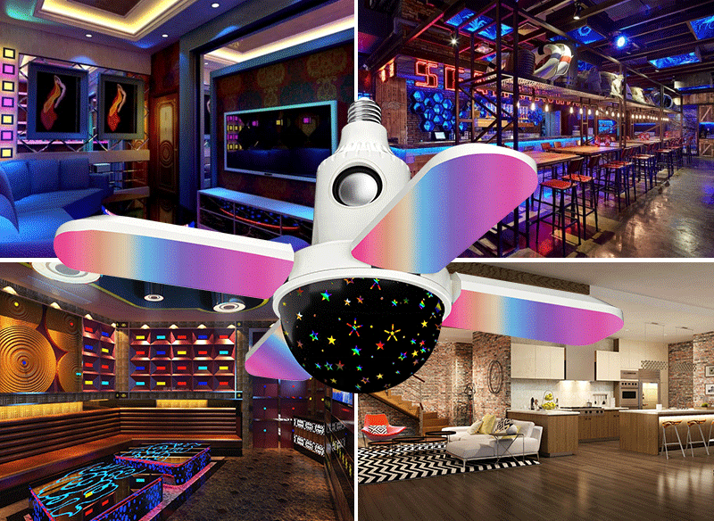 Wireless BT Smart LED Light Speaker Bulb RGB E27 50W 40W Music Playing Lamp Color Changing with Remote Control for Party Wedding